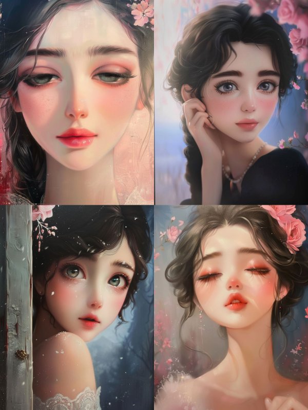 Ethereal Visions of Digital Beauty