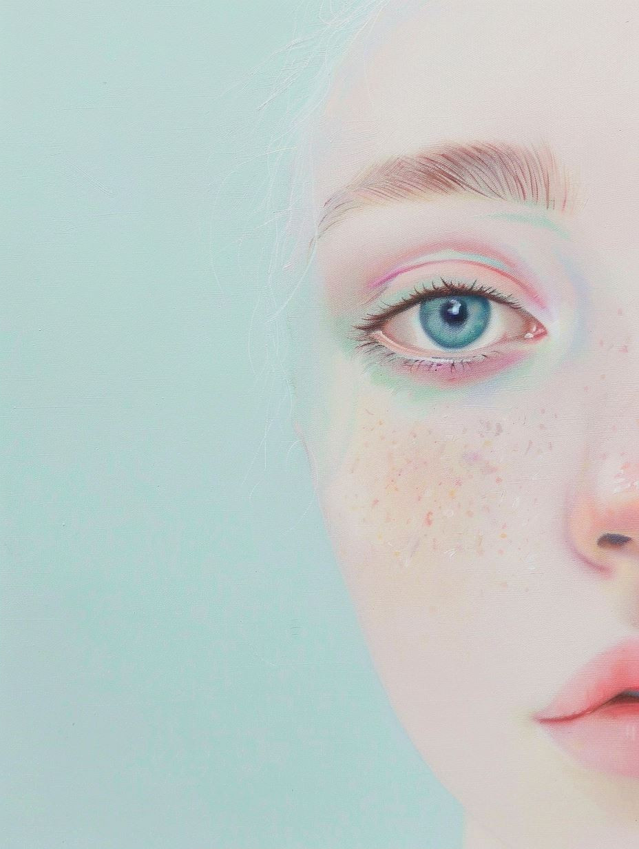 Ethereal Gazes in Pastel Hues - Image 2