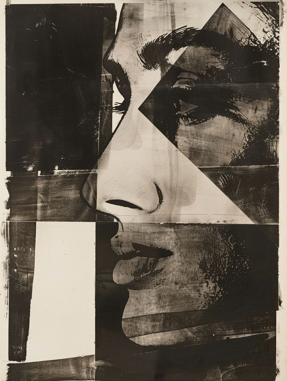 Fragmented Noir Portrait - Image 4