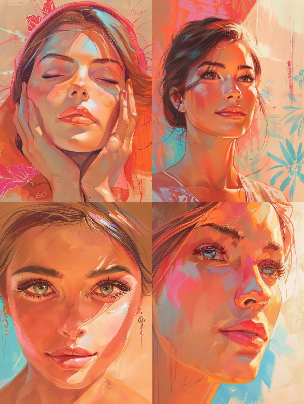 Radiant Hues of Feminine Grace