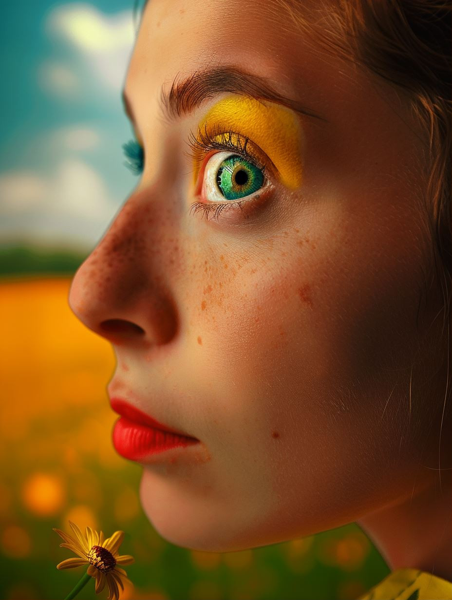 Golden Hues and Dreamy Gazes - Image 1