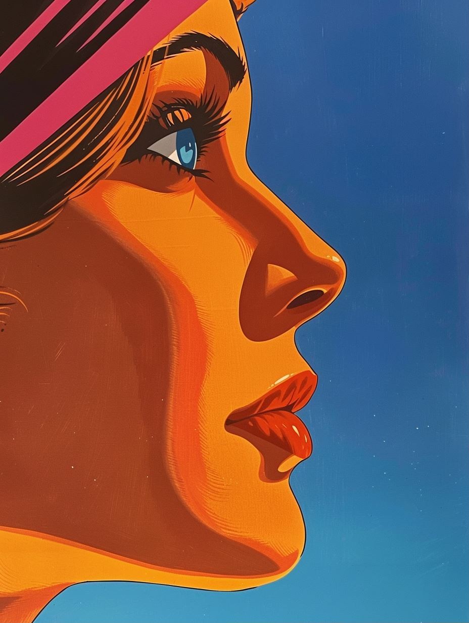 Retro Pop Art Profile - Image 1