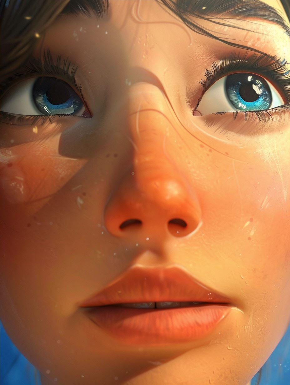 Ethereal Gazes: A Study in Digital Beauty - Image 4