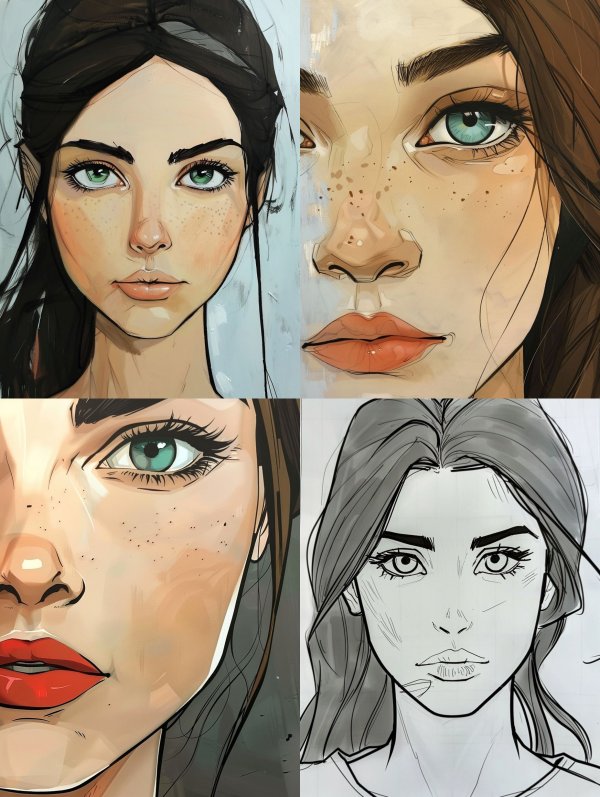 Modern Digital Portrait Study