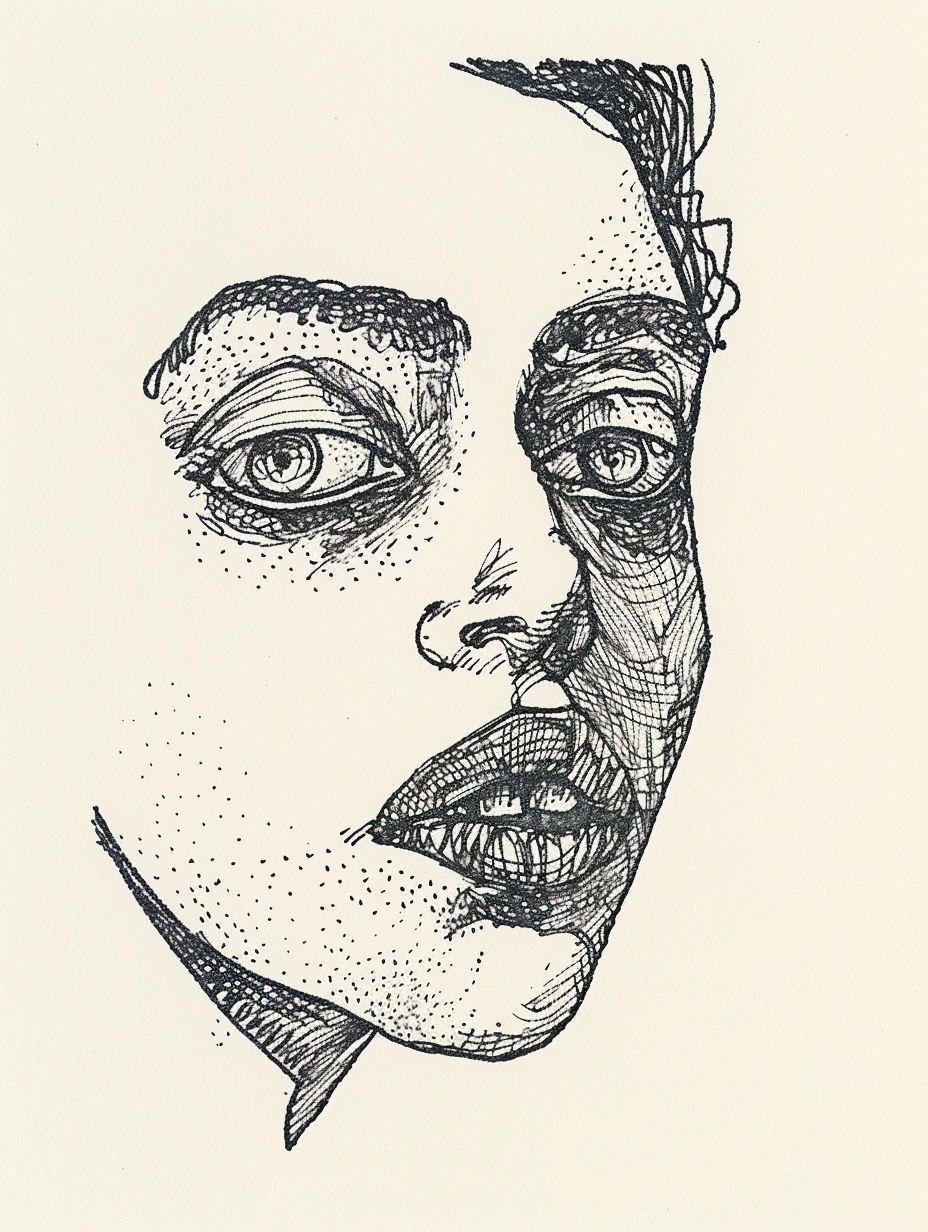 Ink Visions: A Study of Faces - Image 3