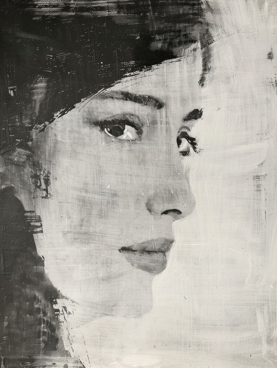 Melancholy in Monochrome Paint - Image 2