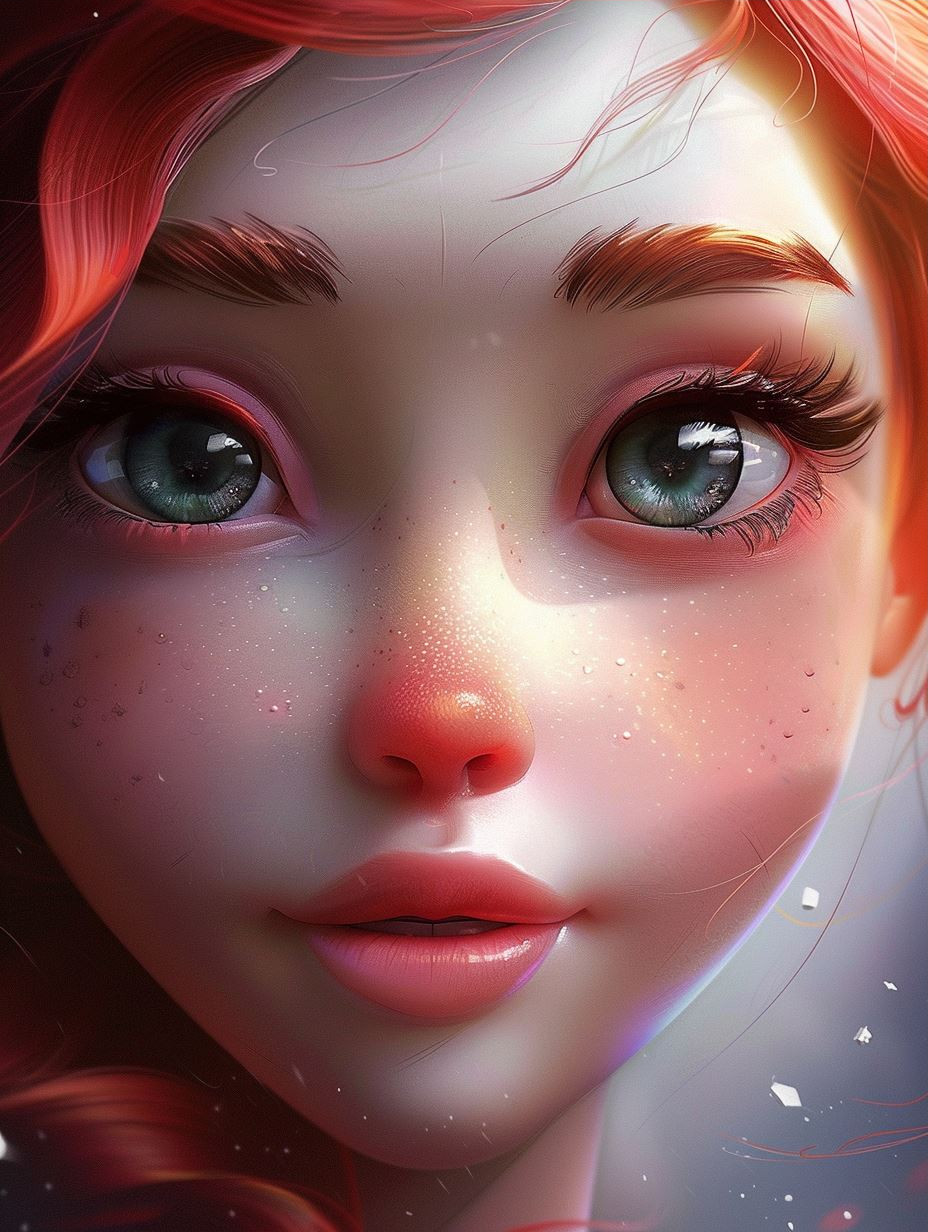 Ethereal Glow Serene Portrait - Image 3