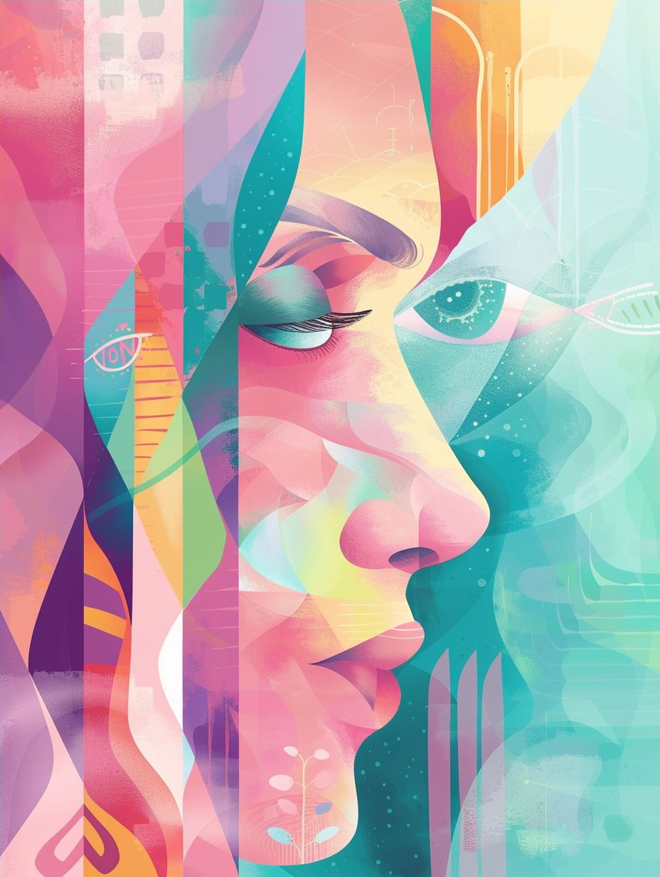 Vibrant Prism Portrait Fusion - Image 4