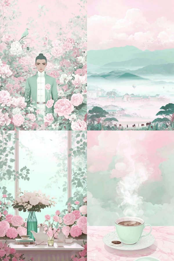 Pastel Floral Serenity