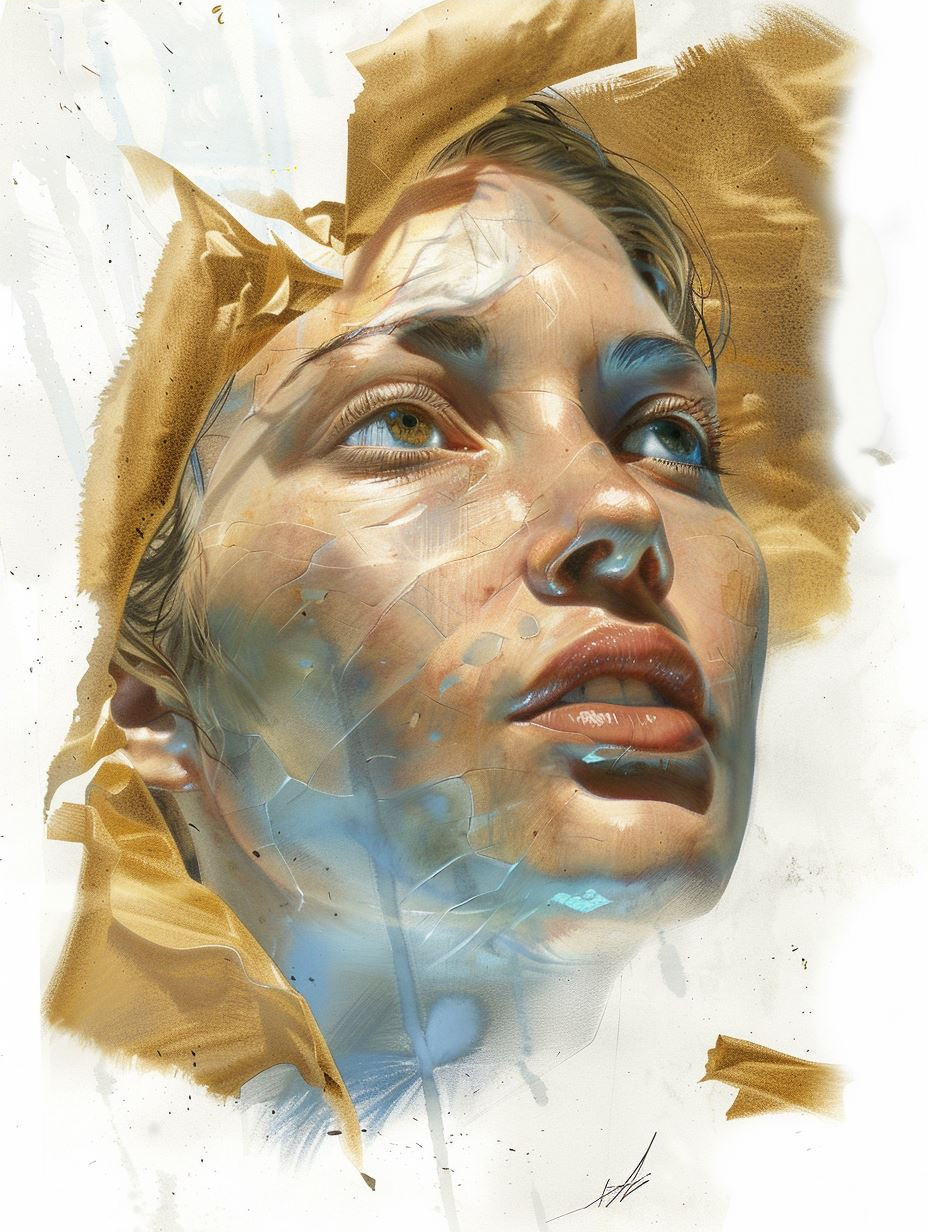 Ethereal Blue Toned Portrait Studies - Image 4