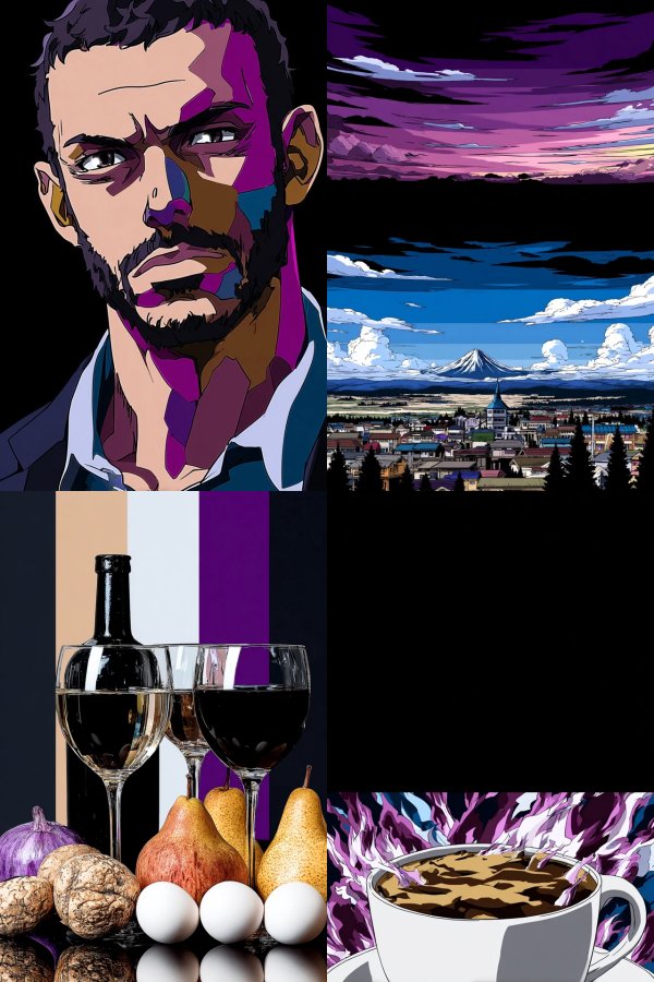 Vibrant Anime Aesthetic Collage