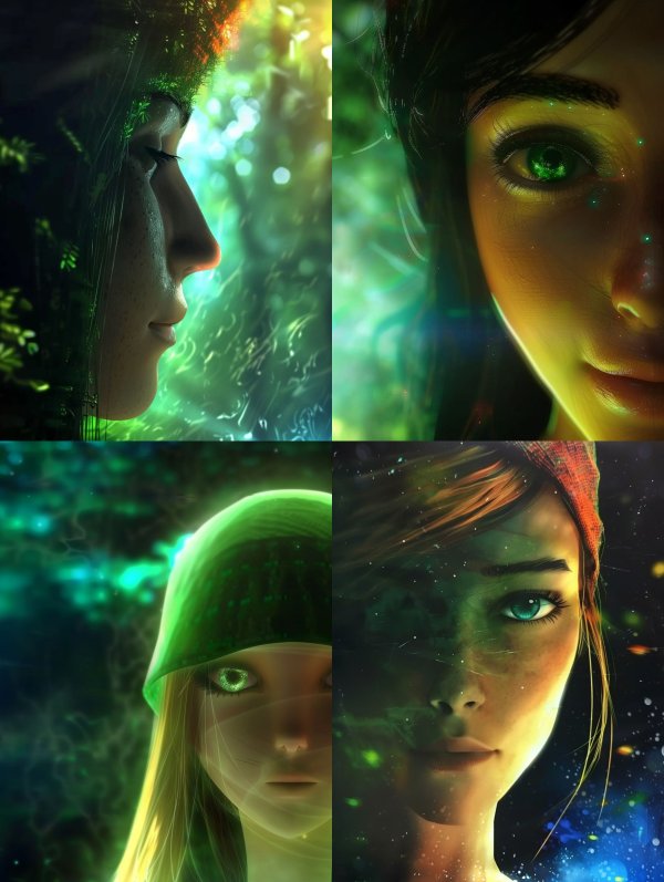 Ethereal Glow of Mystical Forest Maidens