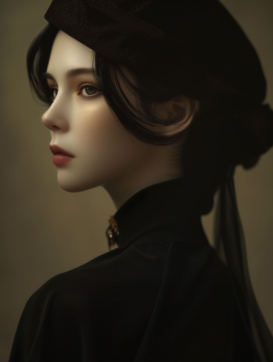 Ethereal Porcelain Beauty Portrait - Image 4