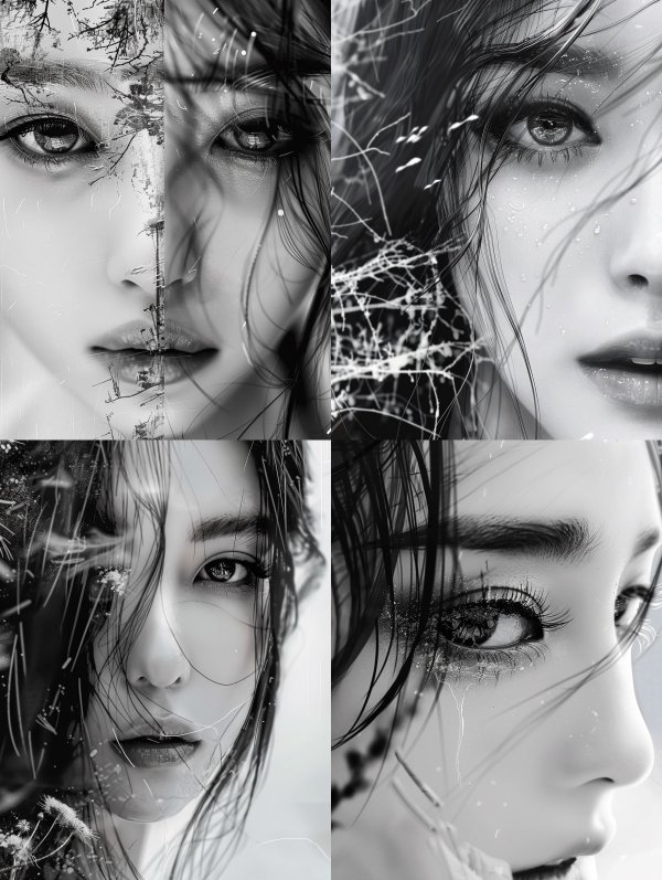 Ethereal Shadows in Monochrome