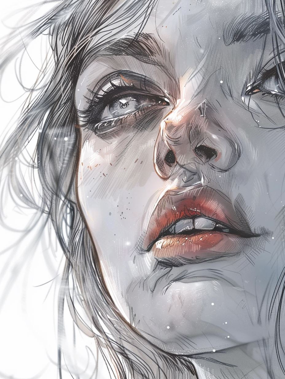 Ethereal Gaze: Digital Portrait Studies - Image 1
