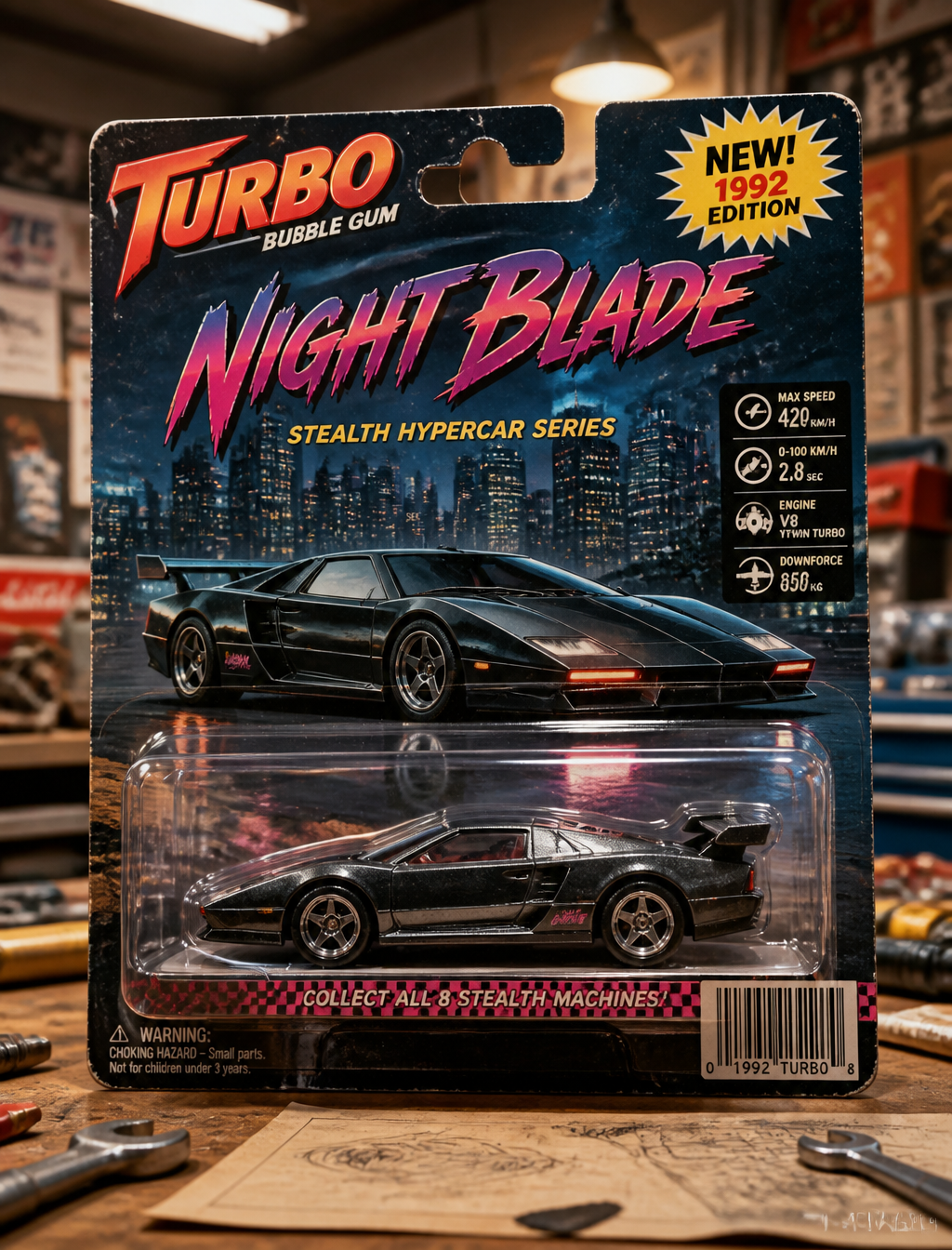 Retro Collectible Vehicle Packaging Showcase