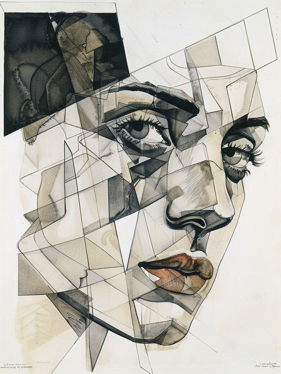Fragmented Gaze of Geometric Soul - Image 1