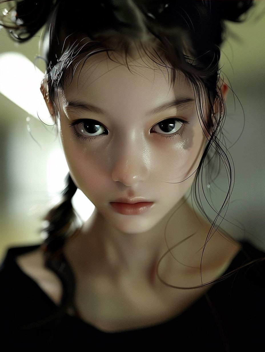 Ethereal Gaze: A Study in Beauty - Image 4