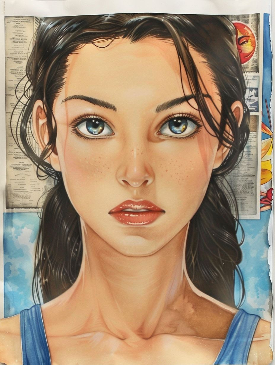 Ethereal Gazes: A Study of Feminine Portraits - Image 1