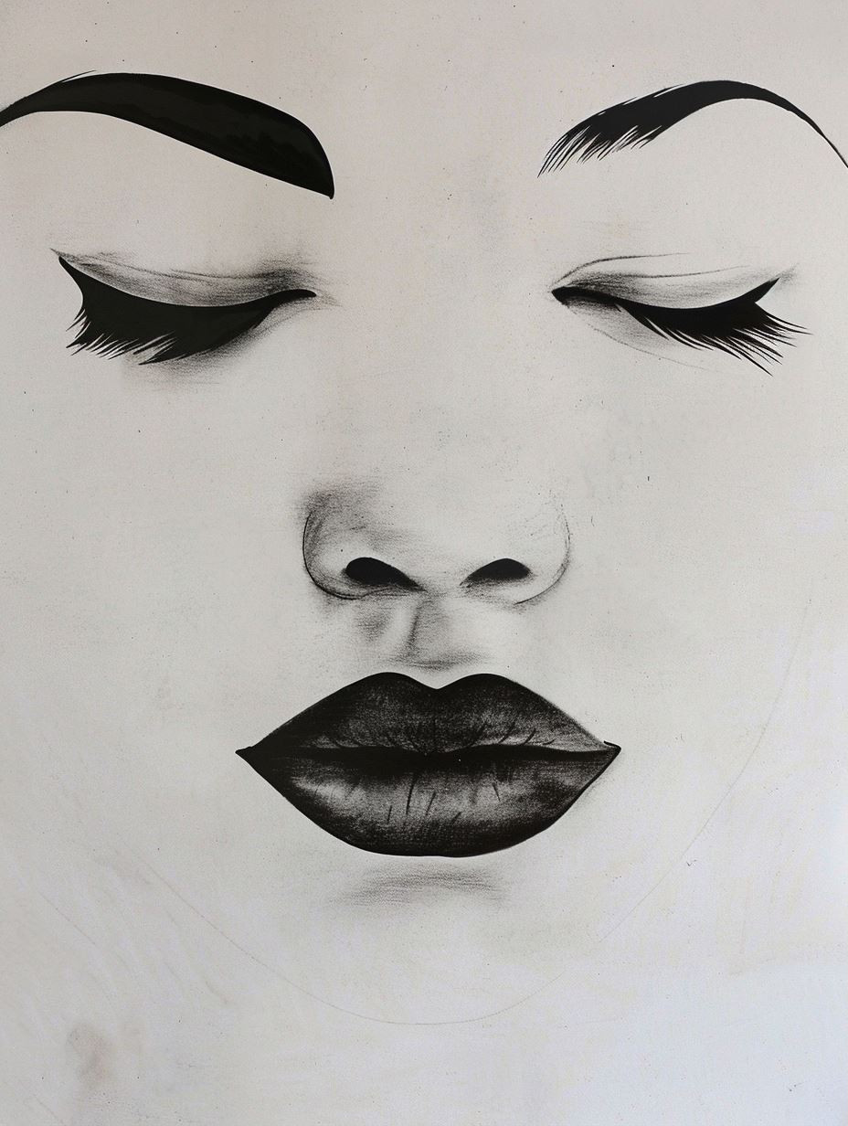 Ethereal Shadows: A Study of Feminine Grace - Image 3