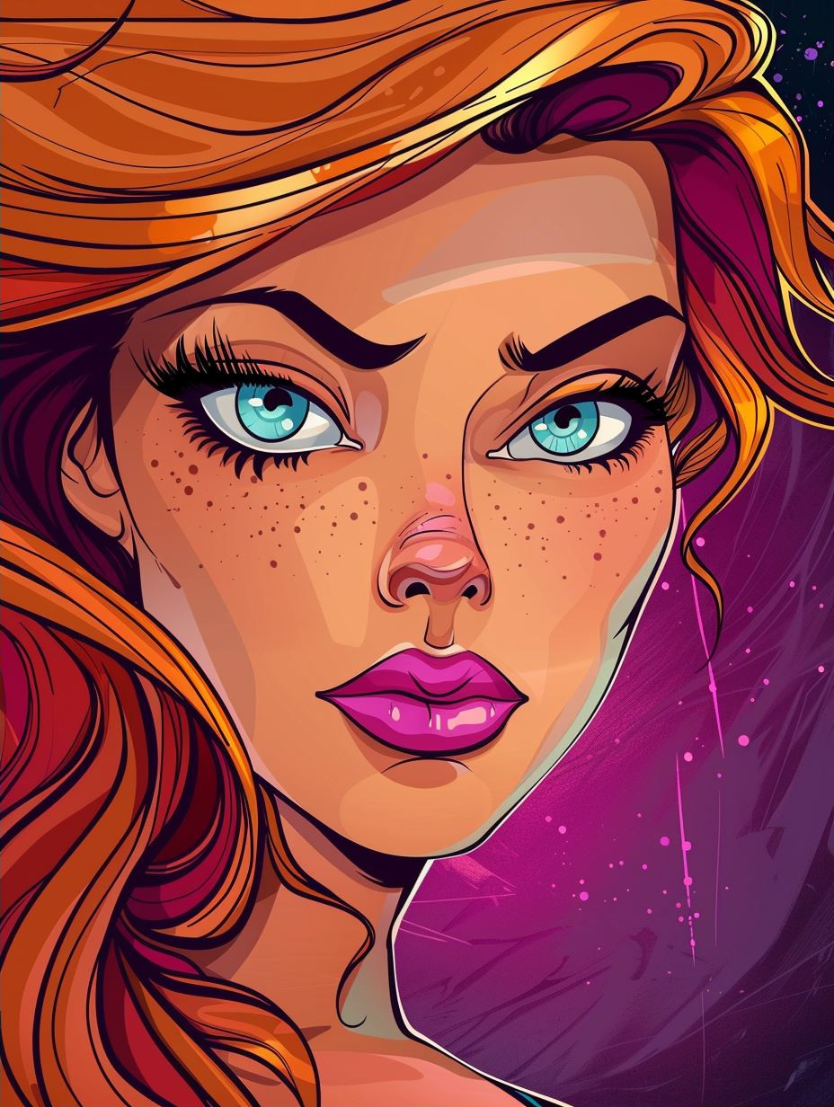 Vibrant Neon Digital Portraiture - Image 2