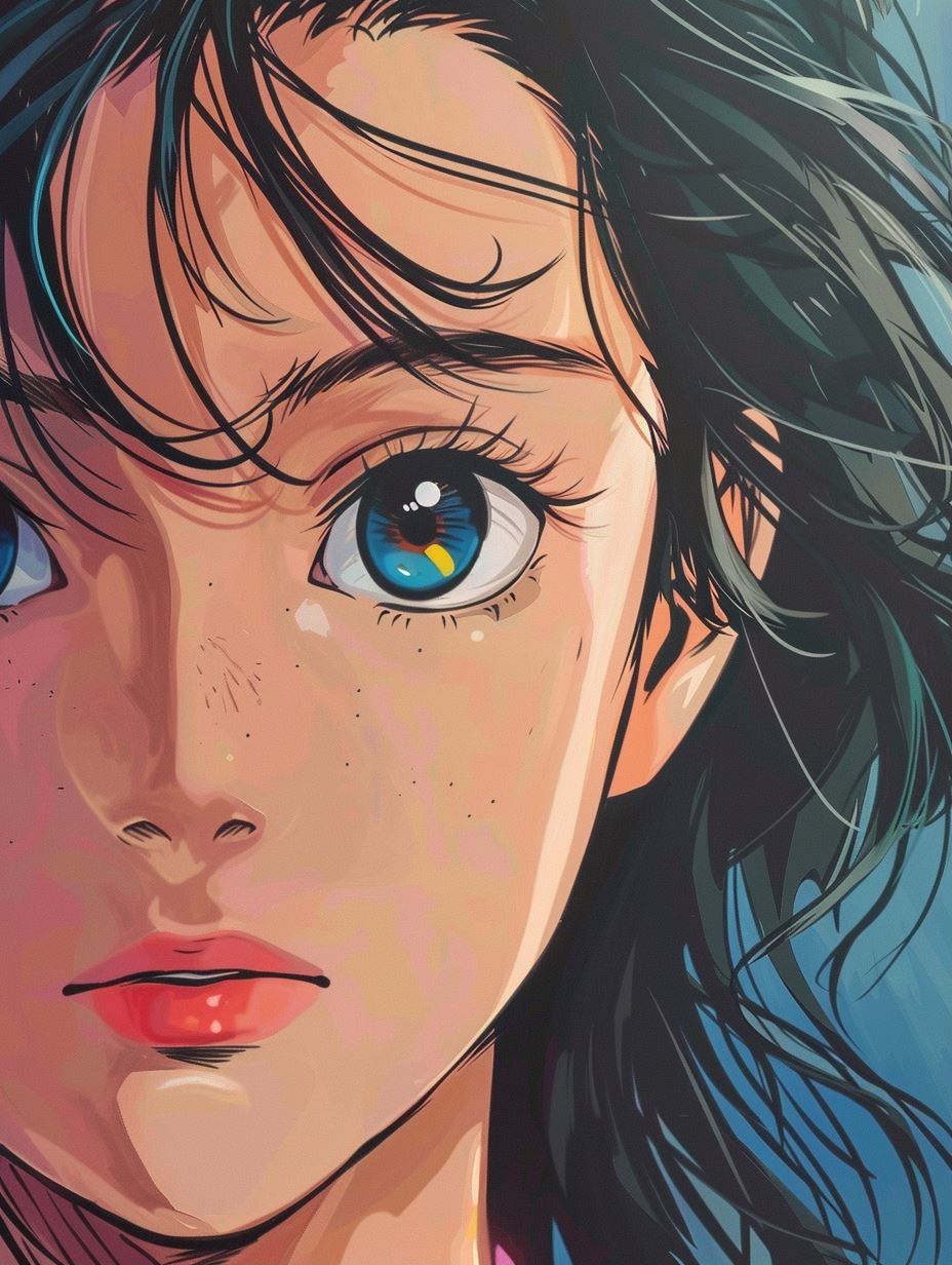 Ethereal Anime Portrait Study - Image 1