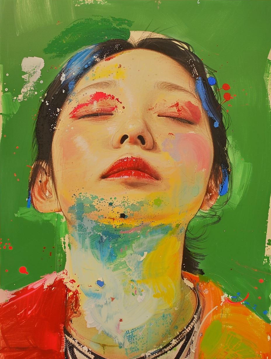 Dreamy Ink Portrait of Innocence - Image 4