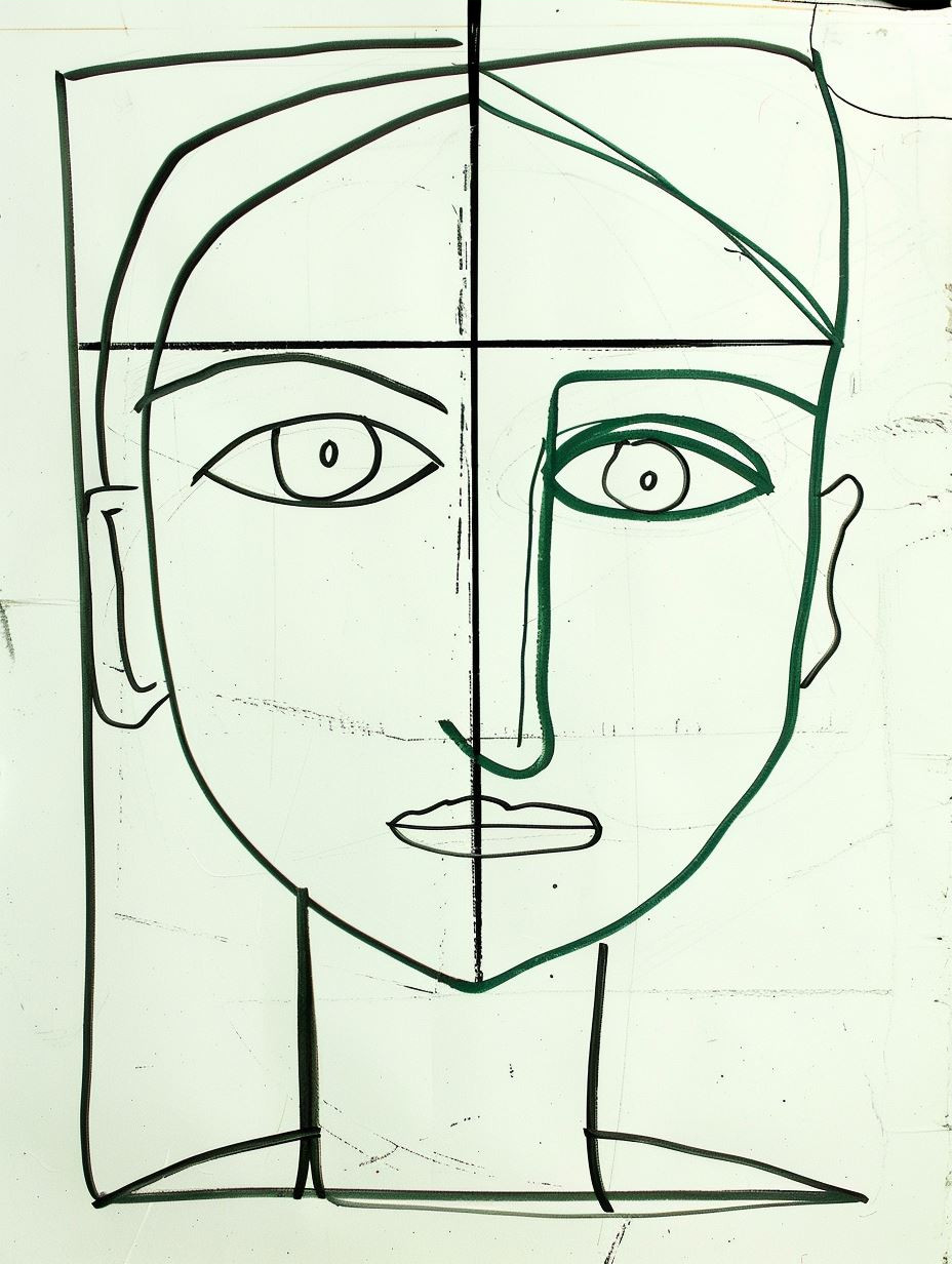Abstract Cubist Line Art Portraits - Image 3