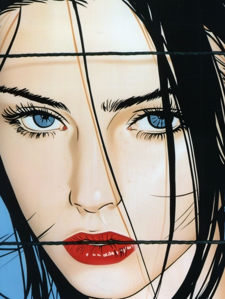 Neon Noir Anime Portrait - Image 2