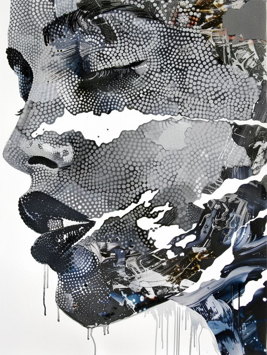 Fragmented Portraits in Abstract Chaos - Image 4