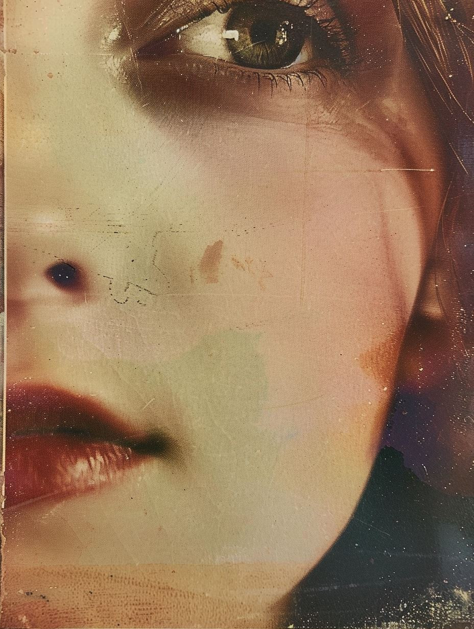 Vintage Collage of Melancholy Gazes - Image 2