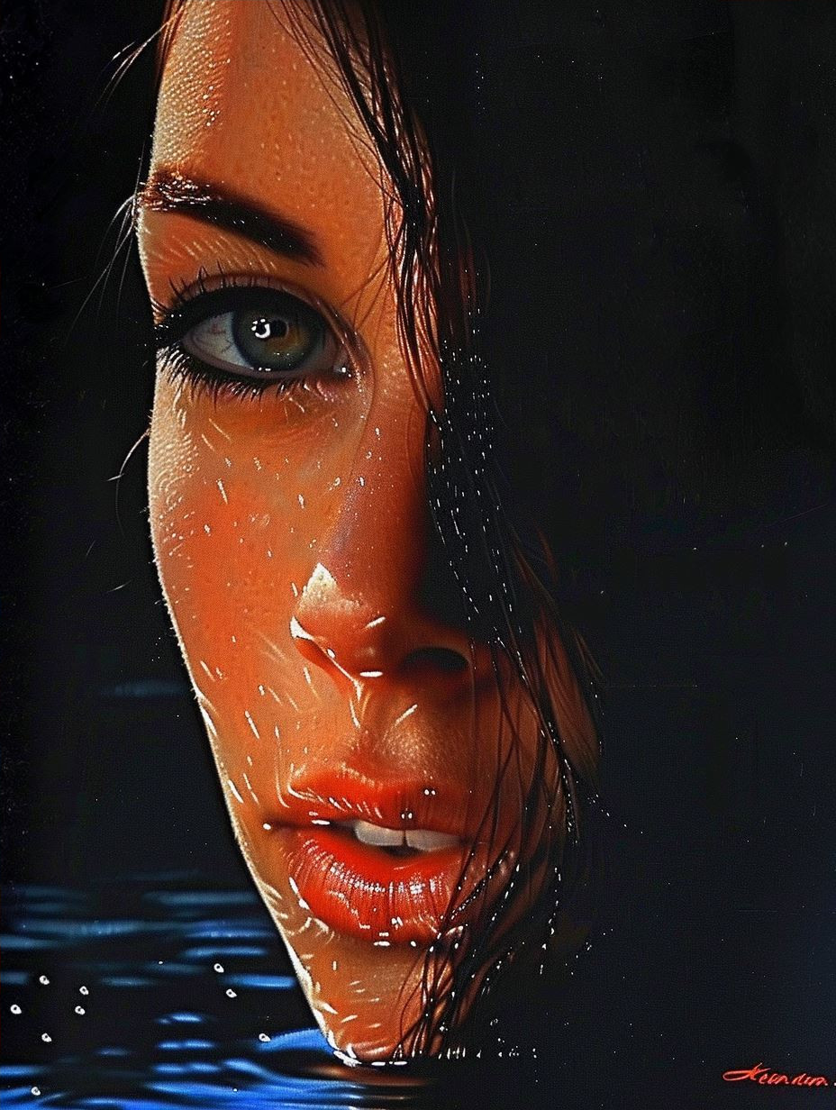Golden Hour Rain Gaze - Image 4