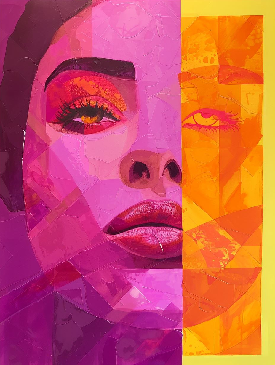 Vibrant Psychedelic Portrait Fusion - Image 4