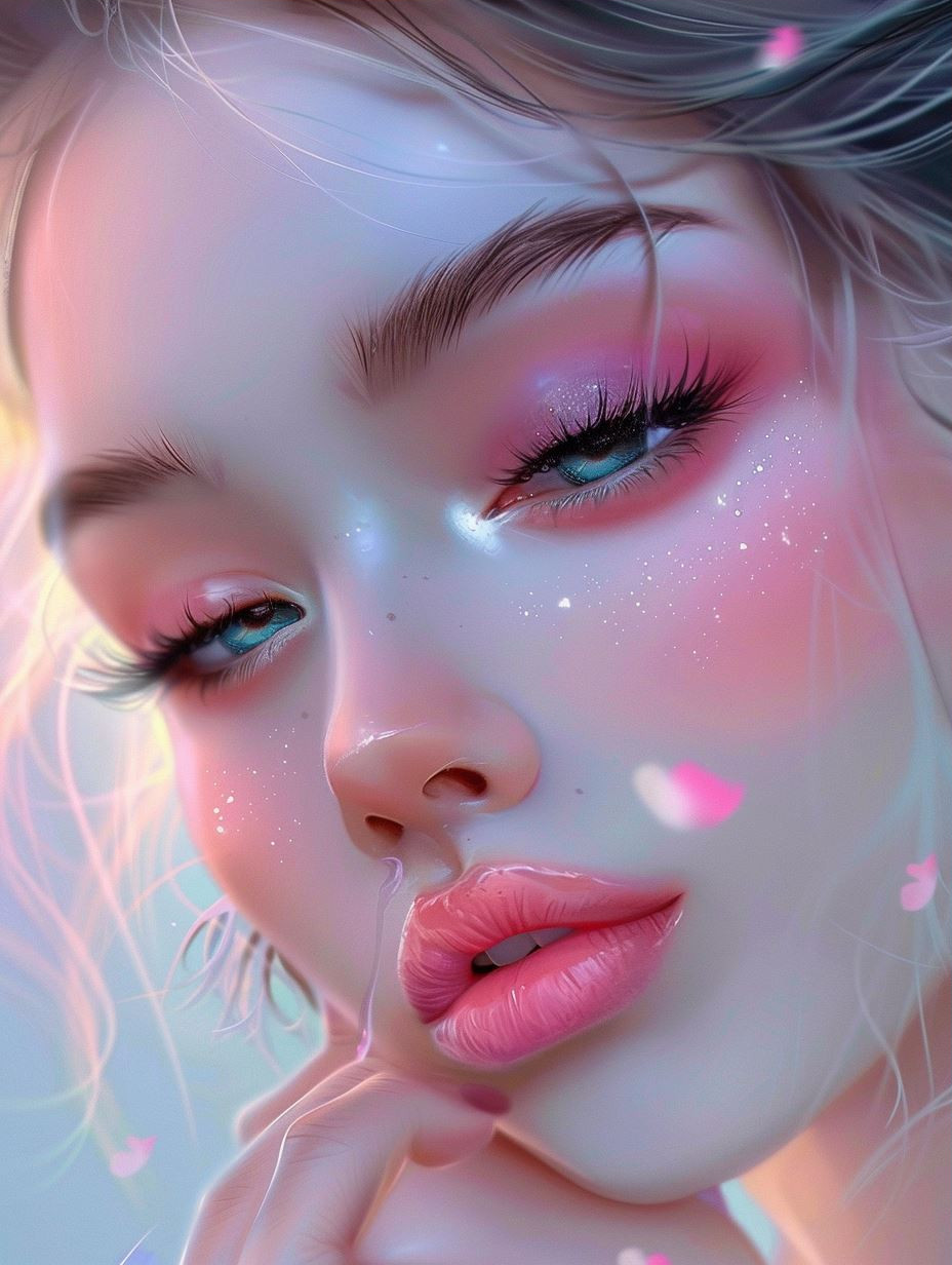 Ethereal Beauty in Pastel Hues - Image 3