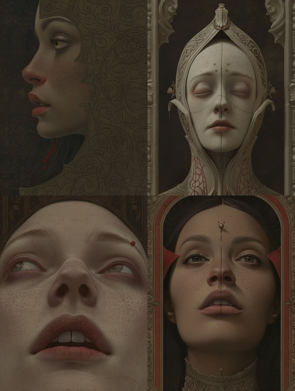 Intricate Filigree Gilded Mask