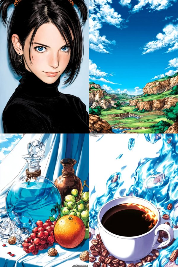 Azure Gaze Anime Elegance