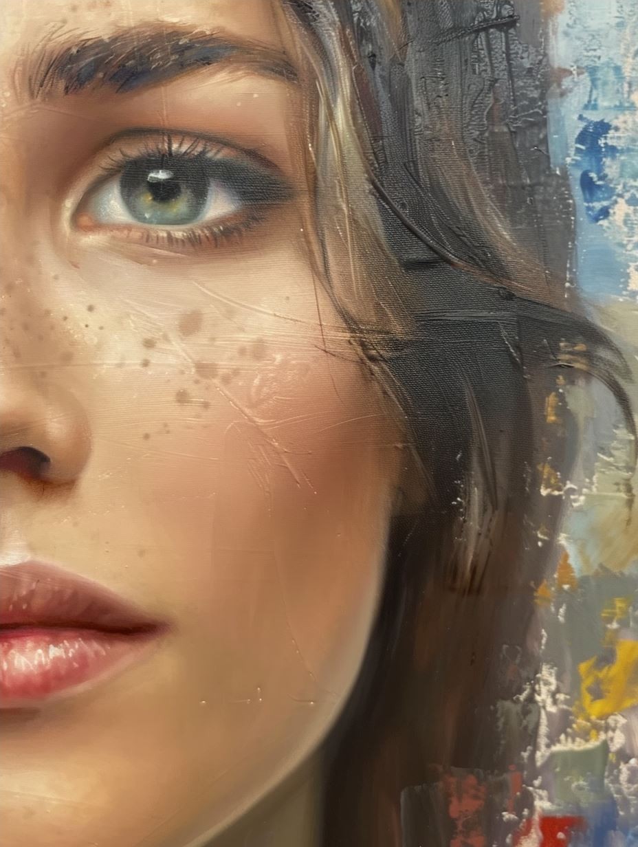 Ethereal Gaze: A Study of Feminine Beauty - Image 4