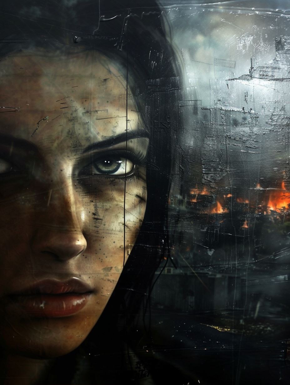 Dark Ethereal Chrome Portrait - Image 2
