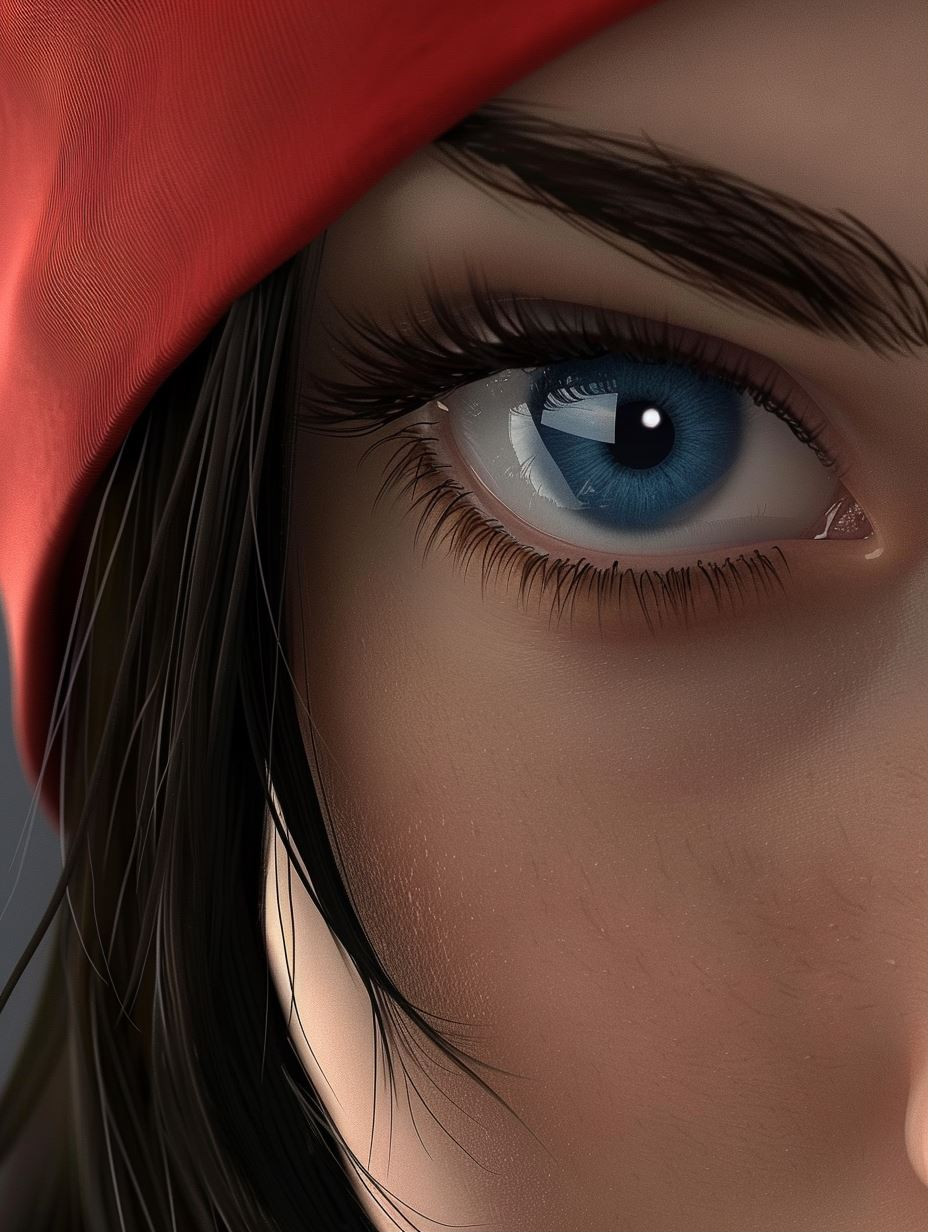 Digital Portraits of Stylized Female Faces - Image 1