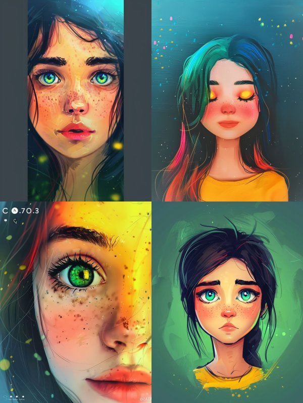 Ethereal Visions of Digital Beauty