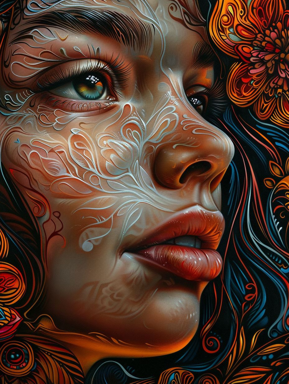 Ethereal Sculpted Floral Portraits - Image 2