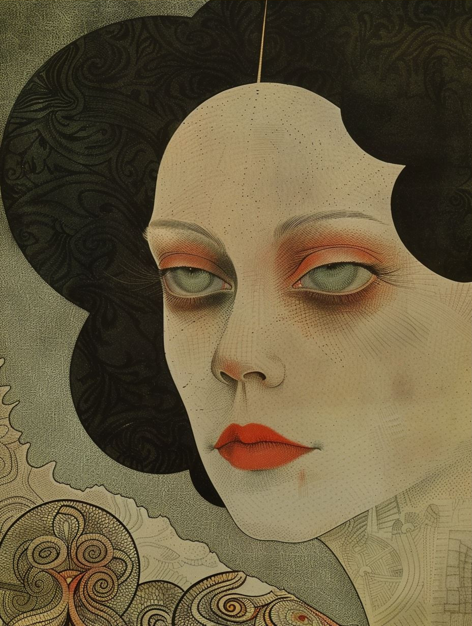 Celestial Porcelain Muse - Image 3