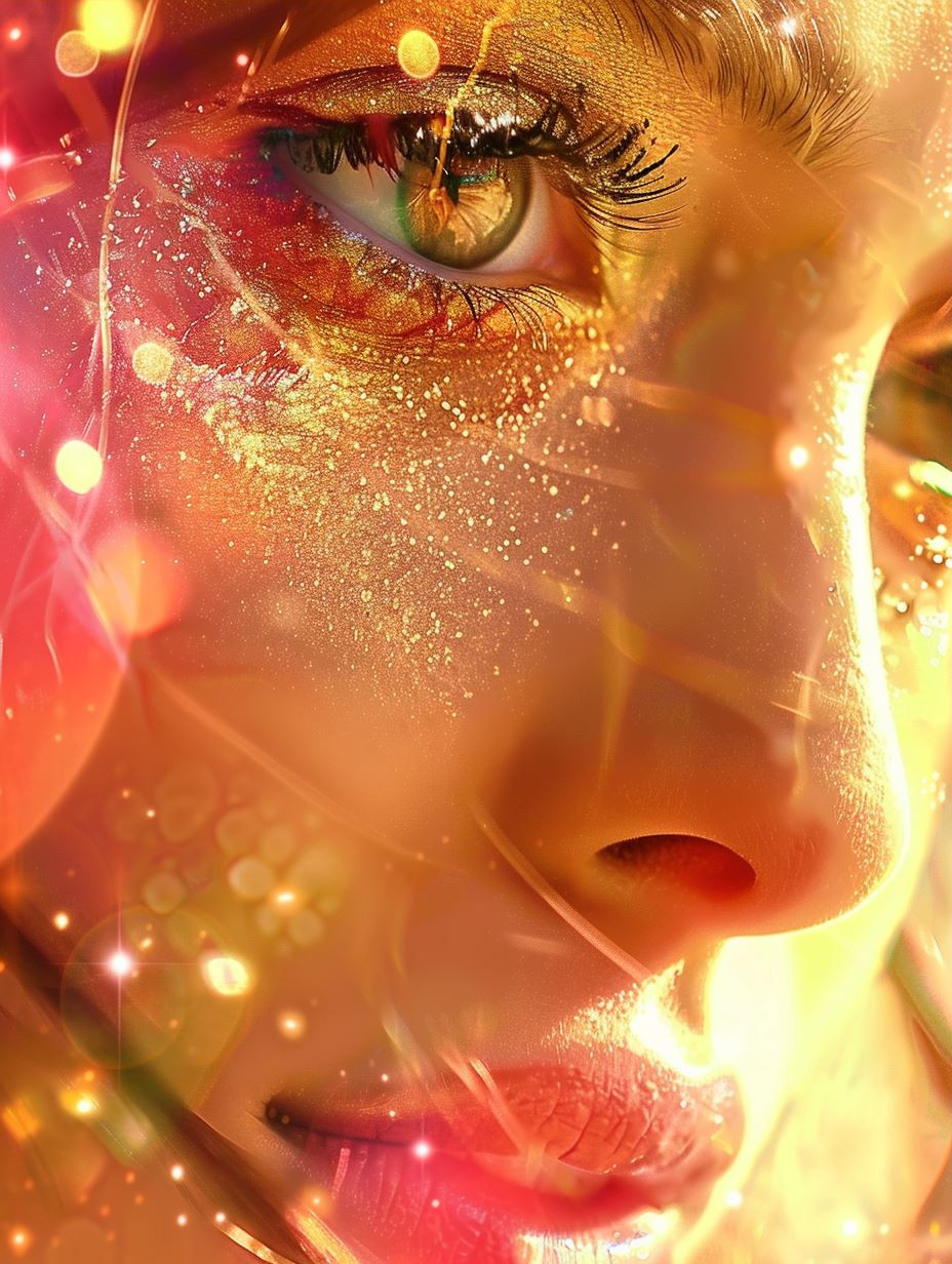 Golden Radiance Ethereal Portrait - Image 3