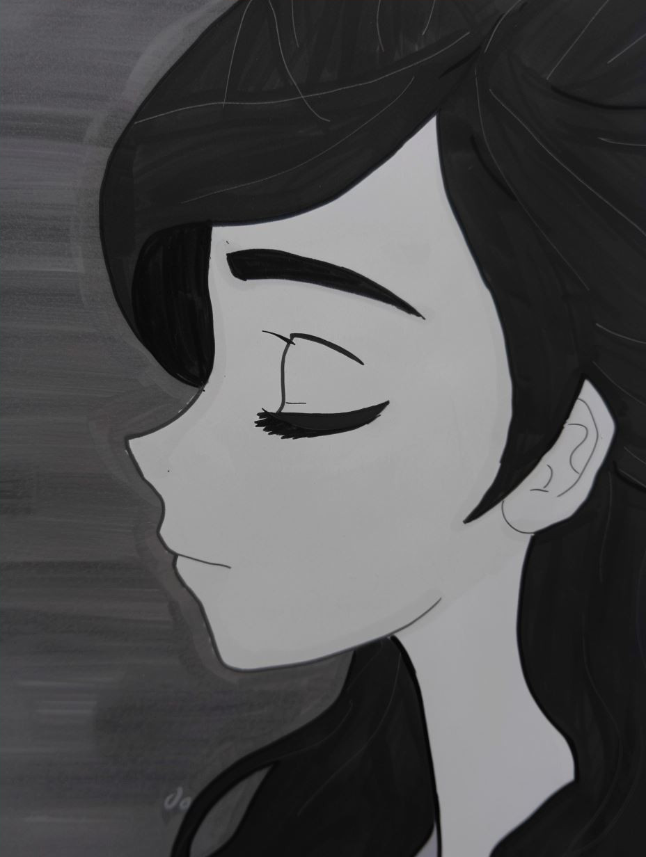Four Visions of a Dark-Haired Muse - Image 4