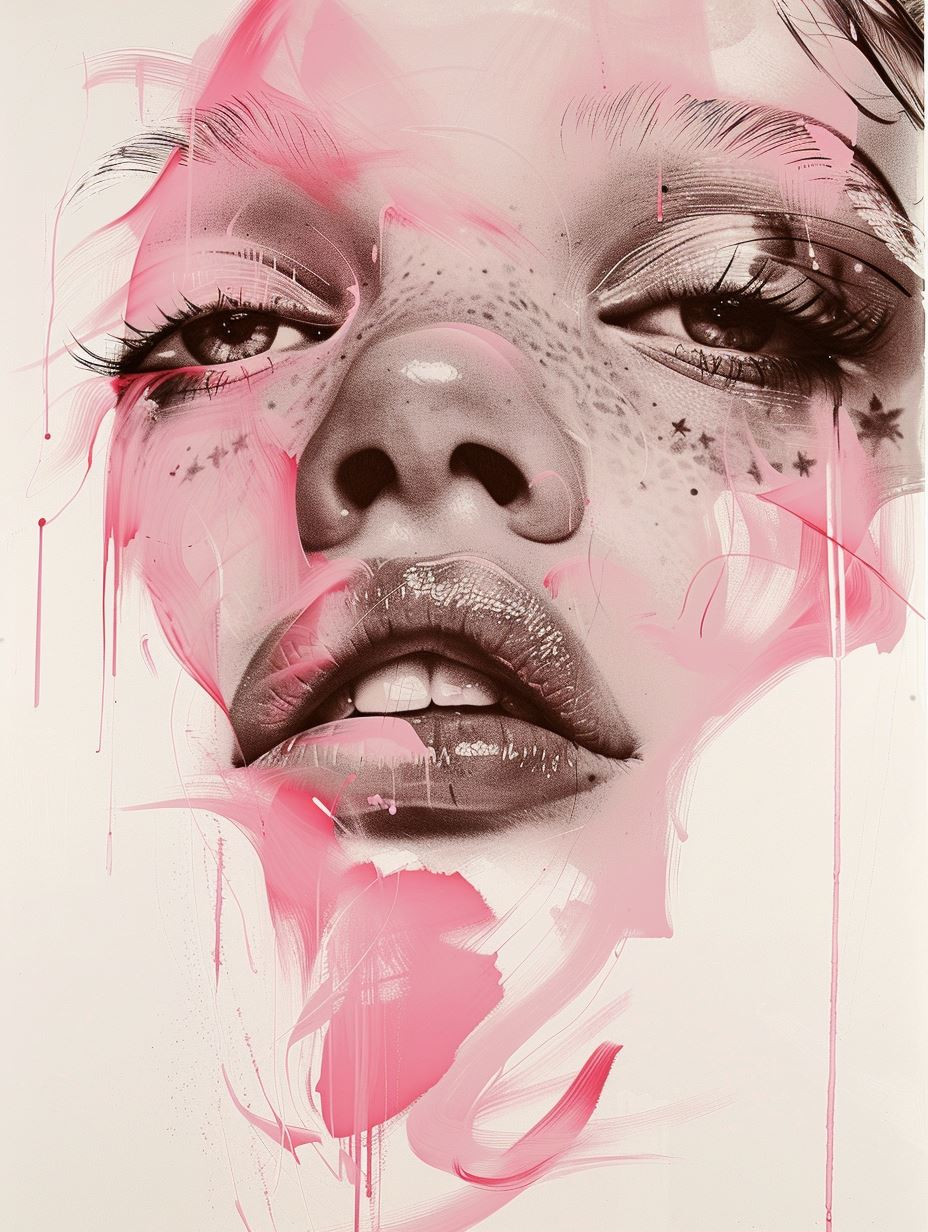 Neon Pink Ethereal Portrait