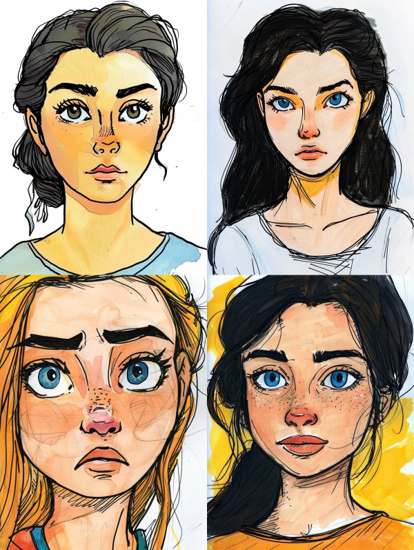 Expressive Digital Portrait Study