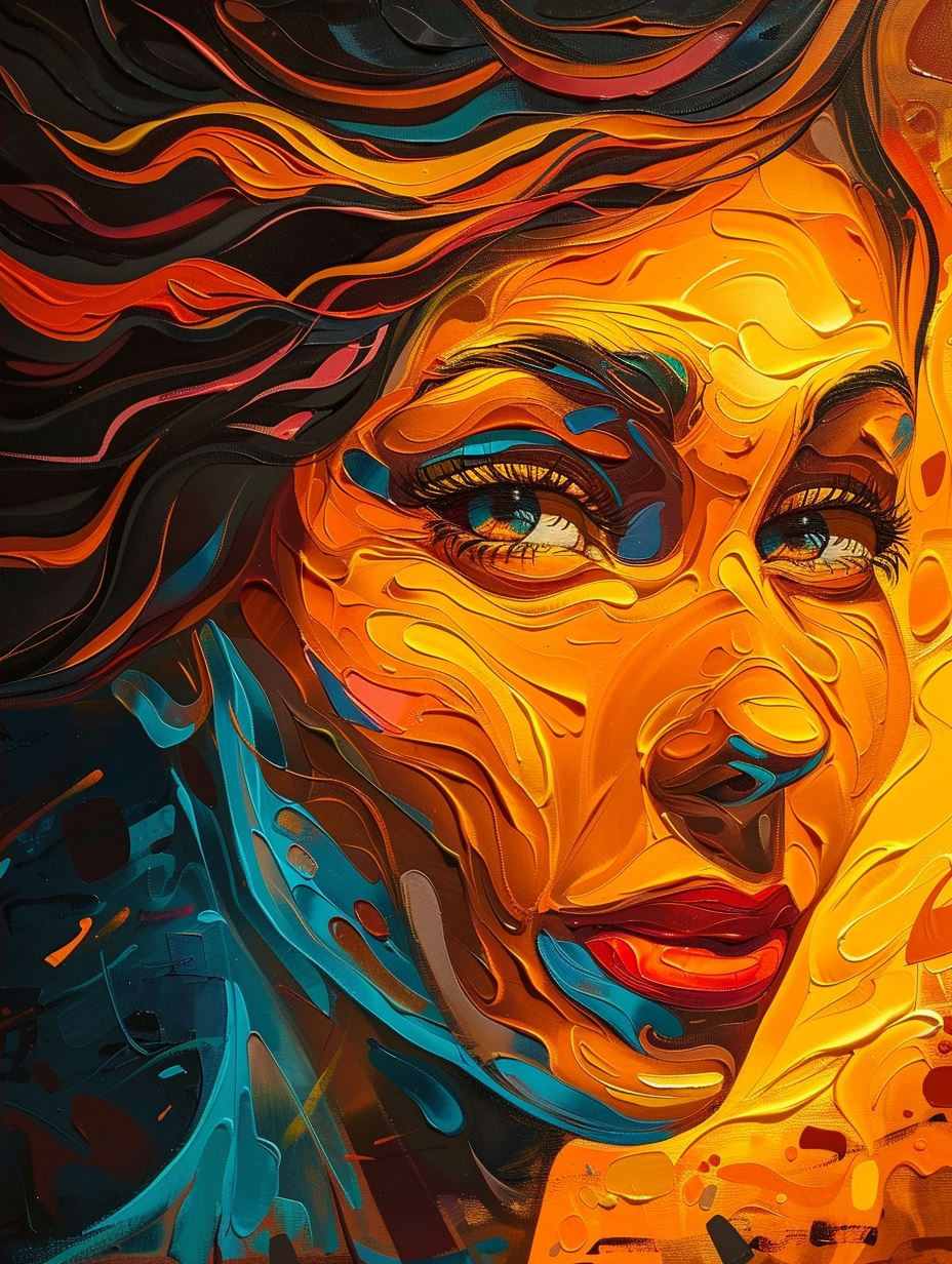 Vibrant Ethereal Portrait of Wonder - Image 4