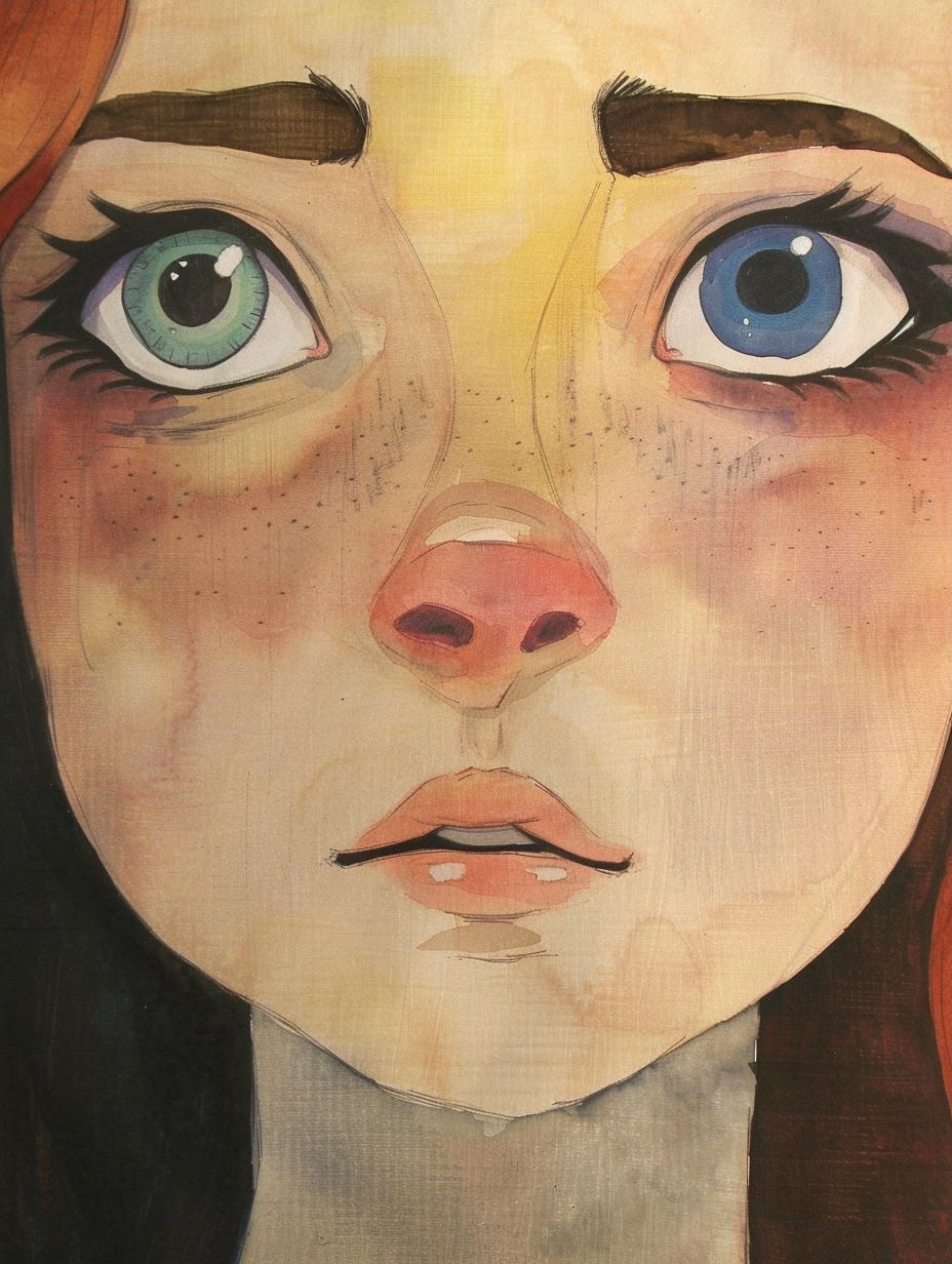 Emotional Portraits in Soft Watercolor - Image 3