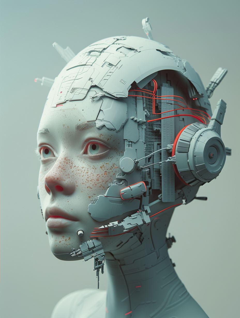 Futuristic Android Humanoid Portraits - Image 2