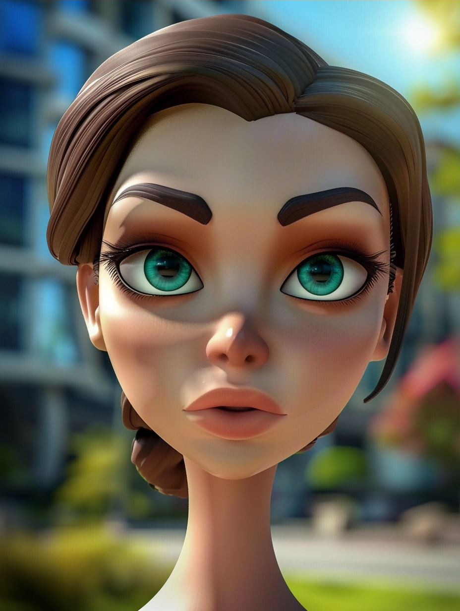 Digital Dreams: Four Stylized Female Portraits - Image 3